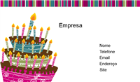 Cartão de Visita Aniversarios e Nascimentos 3