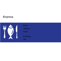 Cart&#227;o de Visita Alimentos e Restaurantes 12