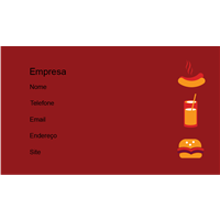 Cart&#227;o de Visita Alimentos e Restaurantes 28