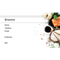 Cart&#227;o de Visita Alimentos e Restaurantes 9