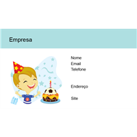 Cart&#227;o de Visita Aniversarios e Nascimentos 32