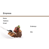 Cart&#227;o de Visita Alimentos e Restaurantes 4