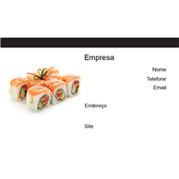 Cart&#227;o de Visita Alimentos e Restaurantes 8